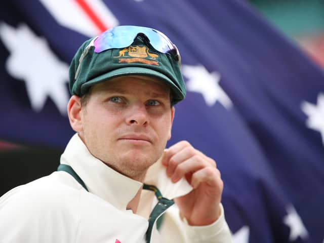 Australian captain Steve Smith looks on during day four of the Third Test match between Australia and Pakistan at Sydney Cricket Ground
