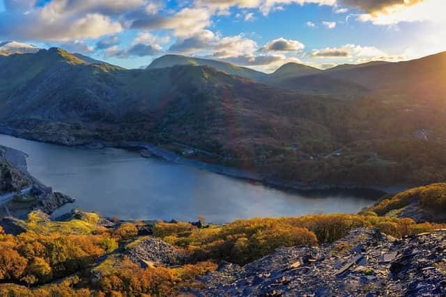 A great UK dog walk is at Llyn Padarn Circular, Llanberis, Wales (photo: adobe)