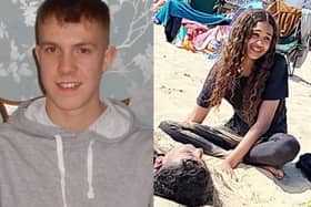 Joe Abbess, 17, and Sunnah Khan, 12, died after getting into difficulty in the water off Bournemouth beach (Photo: Dorset Police / Stephanie Williams / Twitter)