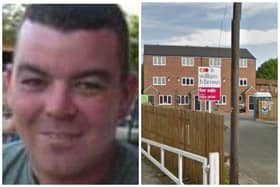 Ryan Ellwood was stabbed through the heart at his home on Greenwood Court, Agbrigg. His wife Lisa denied his murder. (pics by WYP / Google Maps)