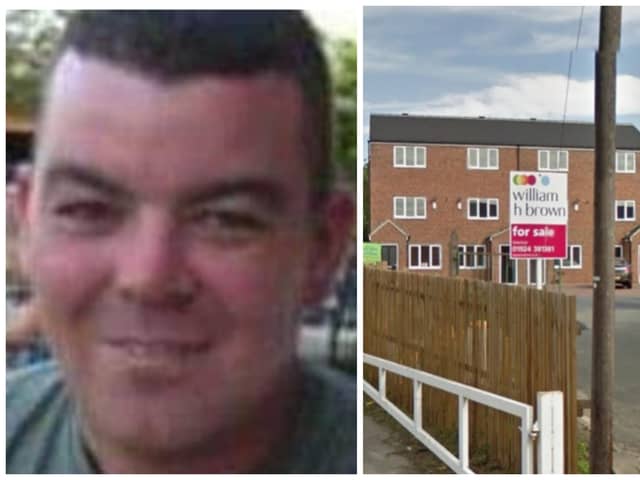 Ryan Ellwood was stabbed through the heart at his home on Greenwood Court, Agbrigg. His wife Lisa denied his murder. (pics by WYP / Google Maps)