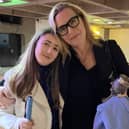 Lily-Rae with actor Kate Winslet. 