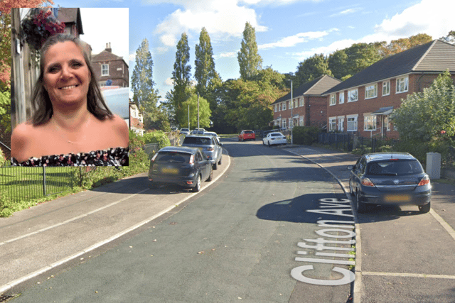 Louise Hargill, who was 46, died after she was in collision with a black Vauxhall Corsa.