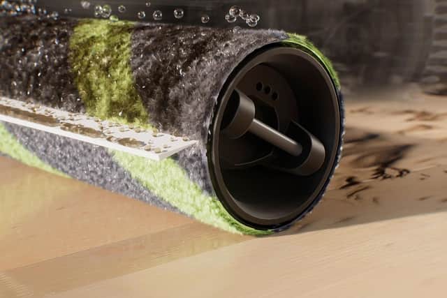 A self-washing mop roller is a clever addition - and it covers itself up on carpets