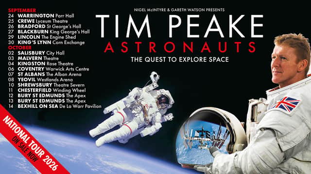 Astronaut Tim Peake blasts off for only Yorkshire date – get tickets (aff)