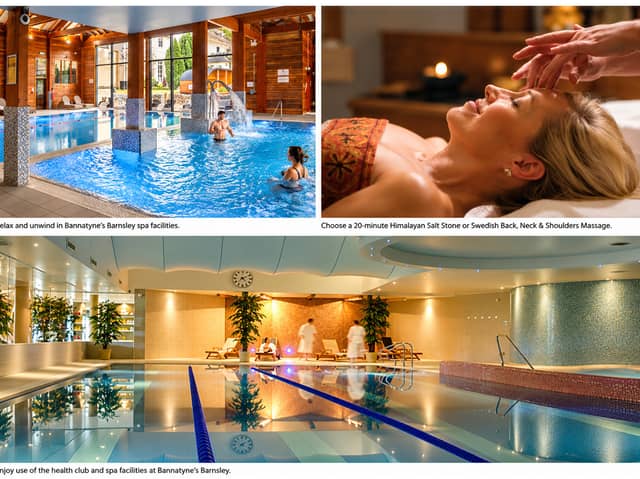 Relax and unwind with a luxury Bannatyne’s spa day for two.