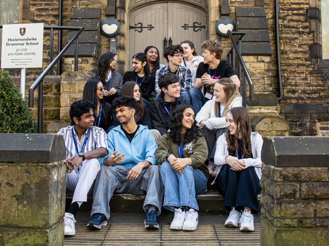 Students at the heart of Sixth Form life at Heckmondwike Grammar School.