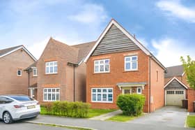 The detached house on Malvern Mews is listed for £350,000, with garage and off-street parking