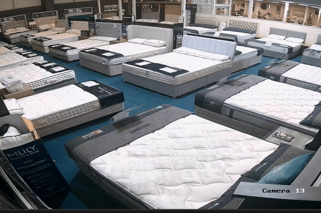 Explore luxury beds and mattresses in SASO’s spacious Castleford showroom.