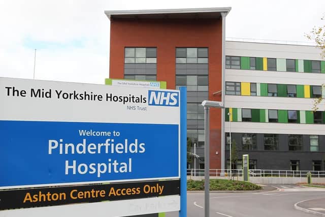 The Mid Yorkshire Hospitals NHS Trust runs Pinderfields, Pontefract and Dewsbury Hospitals.