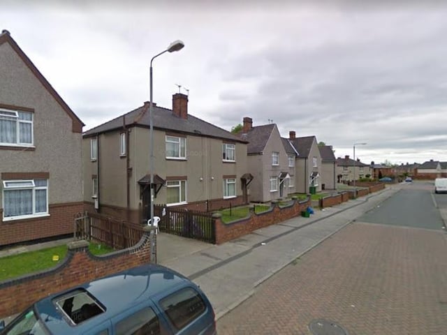 The second most deprived LSOA in Wakefield covers WF10 3 postcodes in Airedale. It includes streets like Kershaw Avenue and Graham Drive.