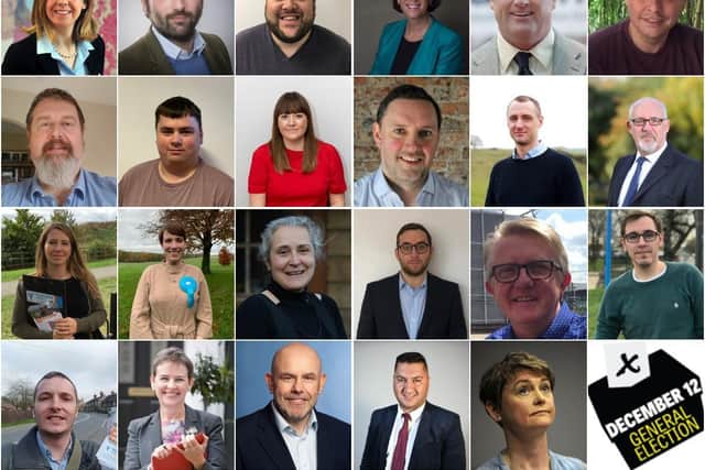 A total of 24 candidates are standing across the four constituencies which cover the Wakefield district - Wakefield, Morley and Outwood, Hemsworth and Normanton, Pontefract and Castleford.