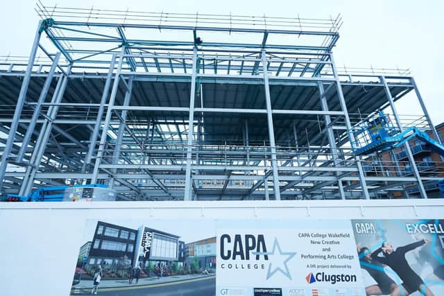The new CAPA college home is under construction.