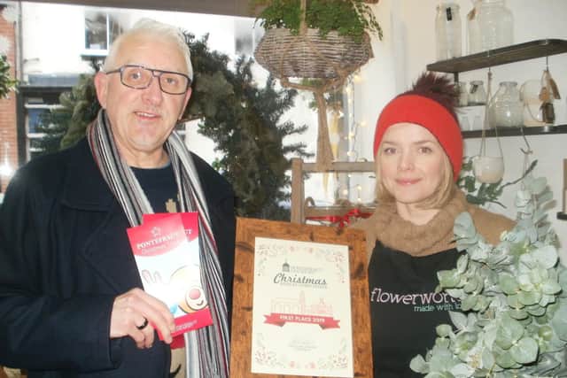 Flowerworks on Ropergate received the award for the as part of the towns Christmas trail