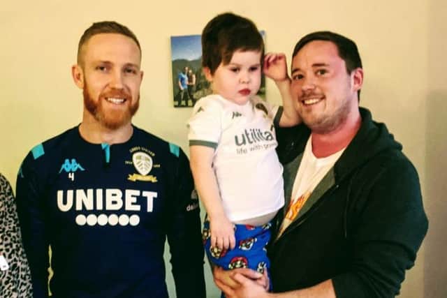 Lee with Eddie and Adam Forshaw.