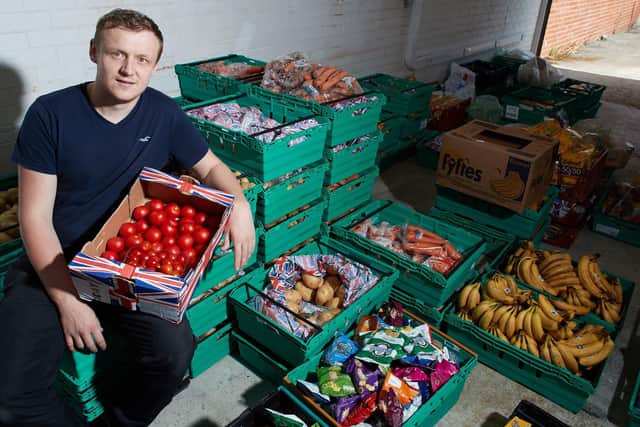 The Real Junk Food Project Wakefield have issued a plea for help in making use of more than three tonnes of food. Pictured is founder Adam Smith at the opening of the Sharehouse in 2018.