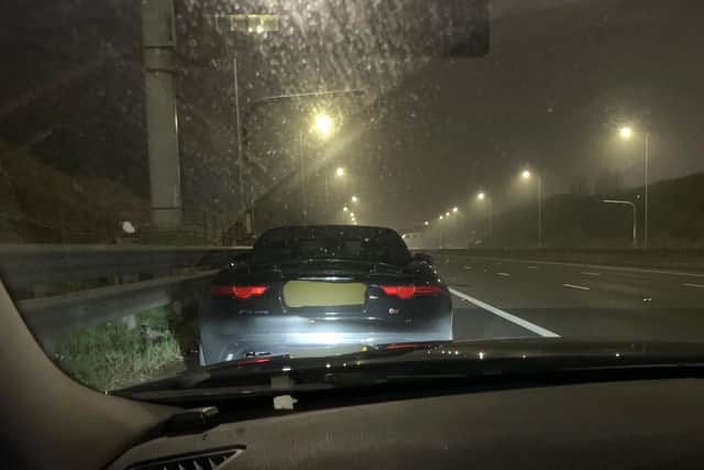 A driver with 15 points on licence caught was caught driving at 120mph on M62 at Wakefield. Photo: West Yorkshire Police Roads Policing Unit