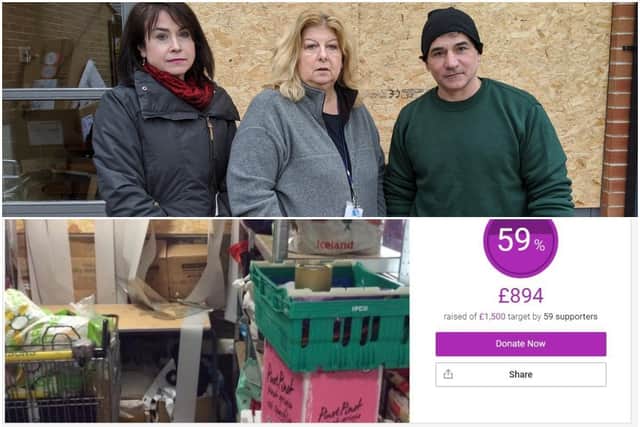 Staff at a Wakefield food bank have been "blown away" after the community raised almost 1,000 in their name following a spate of vandalism attacks.