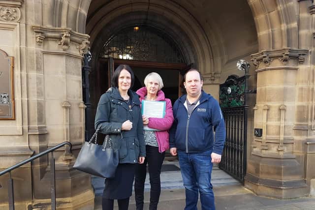 From left to right: Vikki Stansfield, Jacqueline Ineson and Stanley and Outwood East councillor Matthew Morley have all fought the plans.