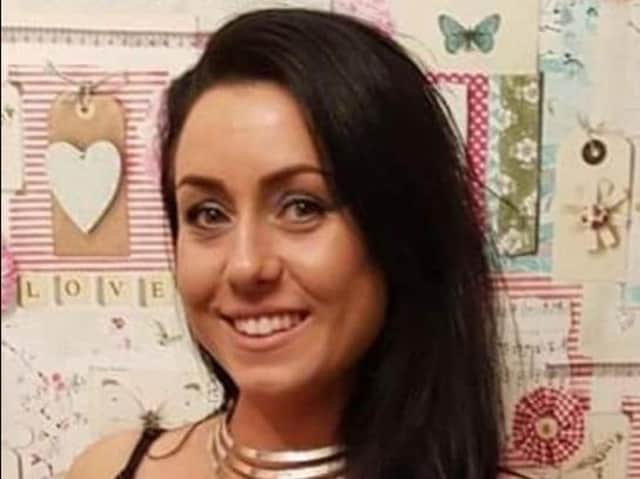 Rebecca Simpson died from a head injury after being found at the bottom of the stairs at her home in Castleford.