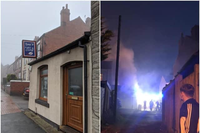 Popular Wakefield chip shop Tony's is set to reopen, just five weeks after being ravaged by a fire. Photos: Holly Gittins/Spencer Guest