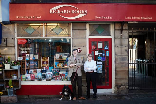 Independent shop Rickaro books is closing down after 19 years on Horbury's high street.
 Pictured are owner Richard & Carole Knowles.