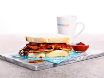 Serving something new for vegans - bacon made entirely from strips of parsnip