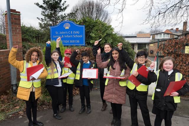 Pupils at St John’s CE Infant & Junior School in Wakefield are striving to improve walking routes to school.