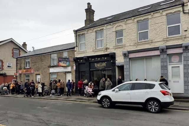 People are queuing around the block to visit the new craze in town.