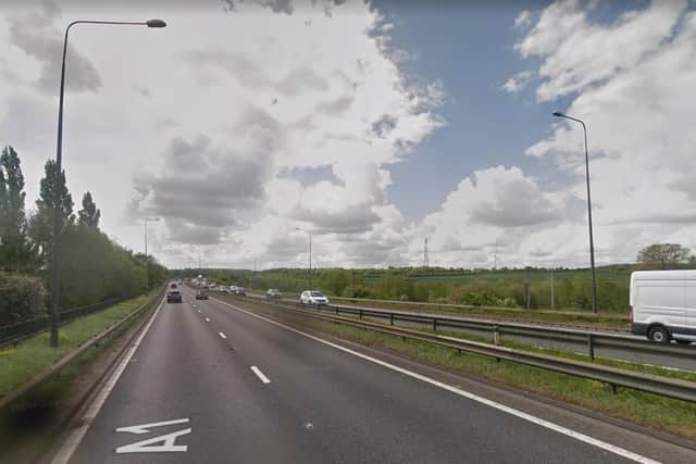 The A1 will be closed between Wakefield and Doncaster this week as safety improvement work is carried out. Photo: Google Maps