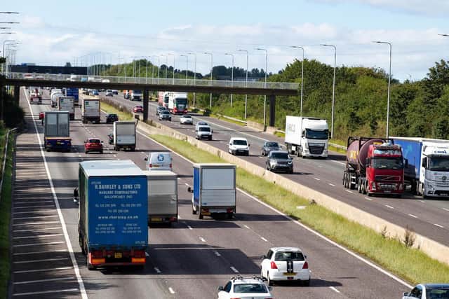 The M62 was closed this morning due to concerns for a man's safety (stock photo)