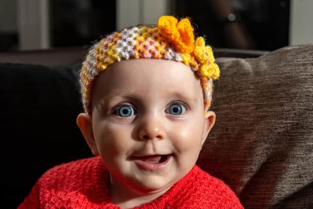 With her adorable grin and cheeky personality, little Minnie McHale may seem the picture of health.