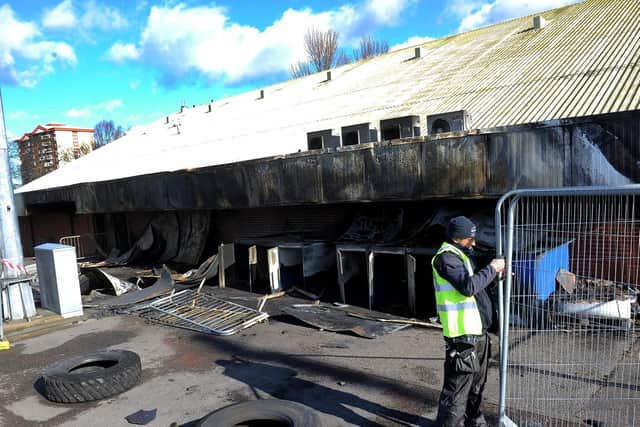 Police investigating a suspected arson attack at Wakefield's Thornes Park Stadium have spoken to three boys.