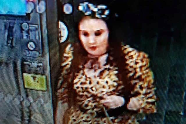 The force has also released a CCTV image of a woman they want to identify in connection with the incident.