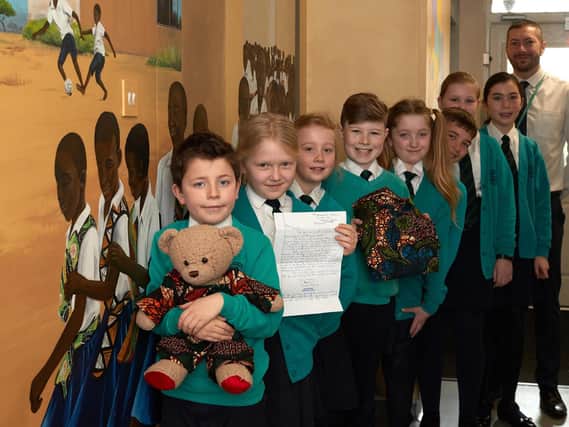 Staff and pupils at Ackworth Howard Church of England (VC) Junior and Infant School began fundraising last year for their partner school Mshikamano Primary School.