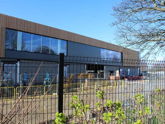 Work started on the leisure centre last year.