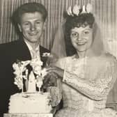 John and Pamela Carter on their wedding day