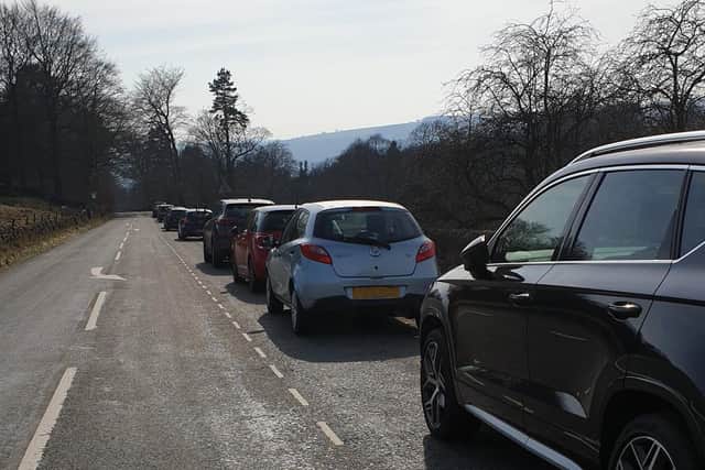 Despite health warnings, hundreds of people headed to the Peak District (Image: Derbyshire police)