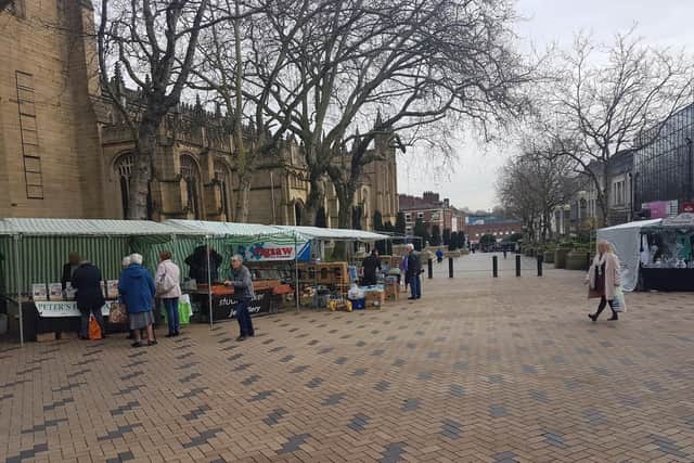 Wakefield Market is still running between Thursday and Saturdays, but only stalls selling essentials are allowed to remain.