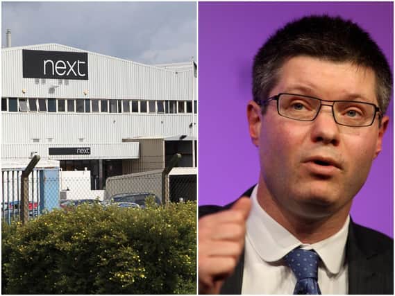 There've been unconfirmed reports Next chief Simon Wolfson visited the South Elmsall warehouse last night.