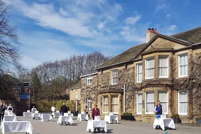Staff at Wentbridge House Hotel prepared and helped to deliver 137 free meals forNHS workers.