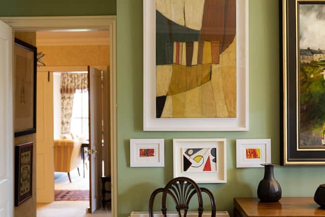 Some of the works pictured in the couple's Yorkshire home. Picture:  Nick Singleton