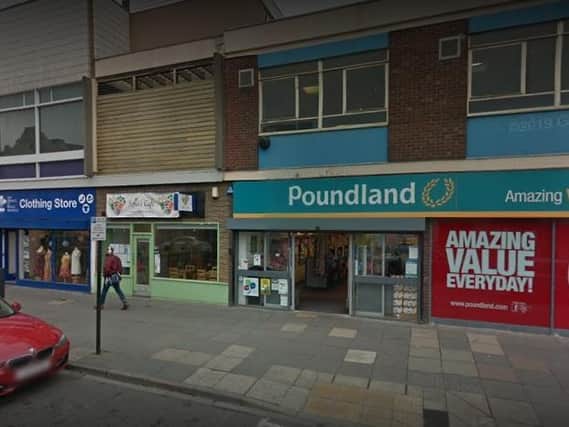 Darren Swain, 57, spat at Poundland staff and the police. Photo: Google.