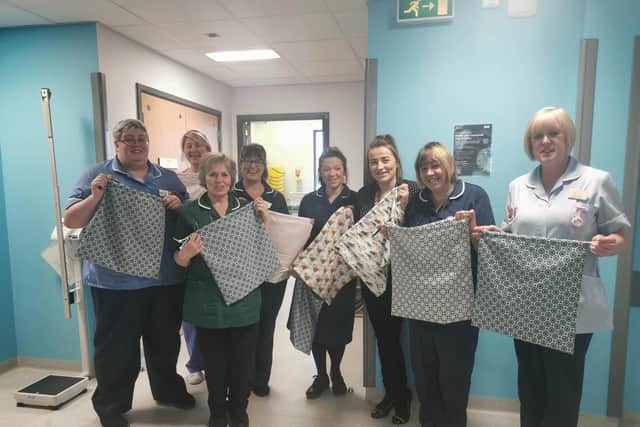 Many are offering to make the bags to benefit The Mid Yorkshire Trust and other hospitals throughout the UK