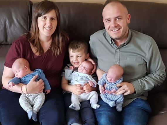 The advanced ultrasound scanner helped mum Jemma Hobbs have all three of her healthy triplets safely.
