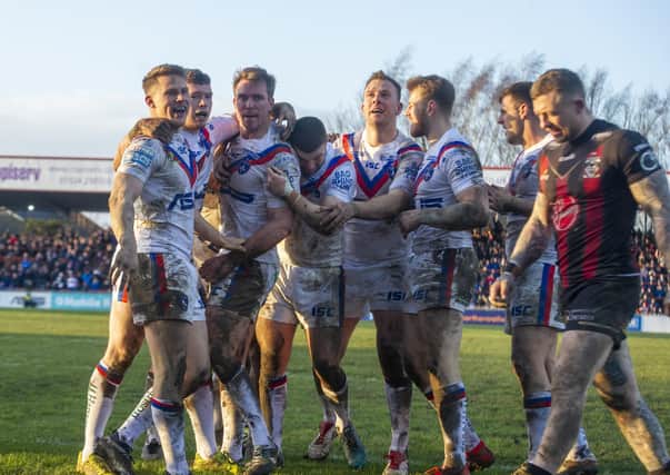 LOCKED DOWN: Members of Wakefield Trinity's squad are training alone