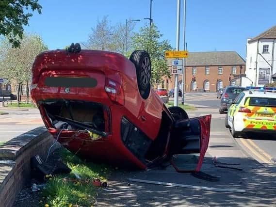 The crash on Ings Road.