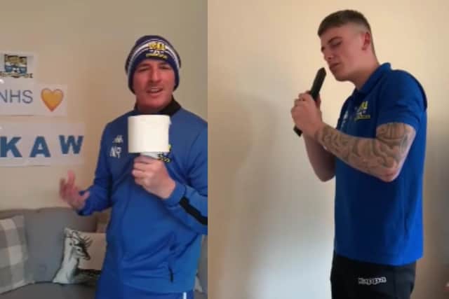 A team of footballers have been doing the fandango in a video of themselves singing a karaoke version of Bohemian Rhapsody