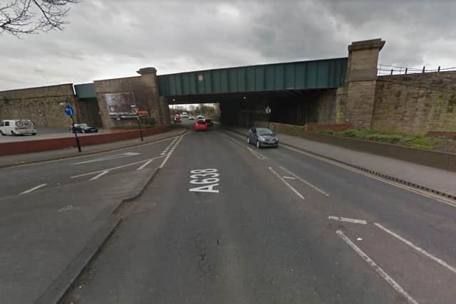 Traffic through the city centre will be diverted for seven months as Network Rail carries out work on the railway bridge. Photo: Google Maps