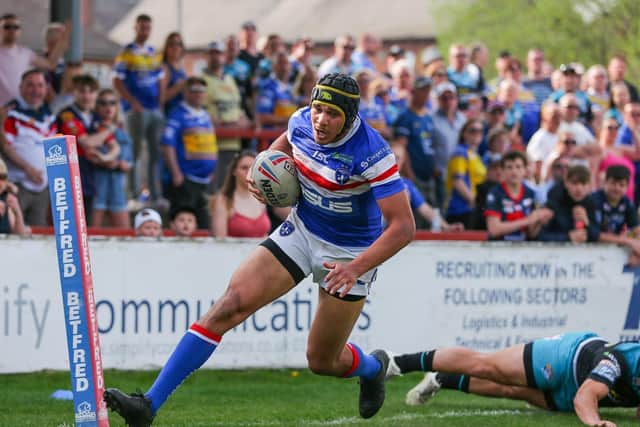 RARING TO GO: Wakefield's Ben Jones-Bishop will be fit to play again whenever Super League resumes this season. Picture by Alex Whitehead/SWpix.com